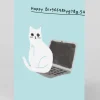 Personalised Happy Bir9669.. laptop Birthday Card | Ohh Deer