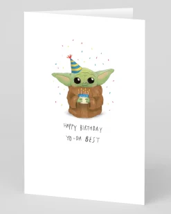 Personalised Happy Birthday Yo-da Best Greeting Card | Ohh Deer
