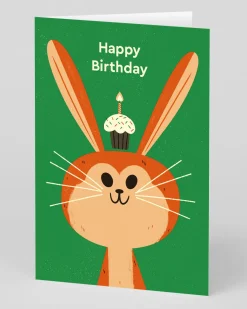 Personalised Happy Birthday Cake Bunny Card | Ohh Deer