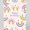 Personalised Happy Birthday Floral Rainbow Greeting Card | Ohh Deer