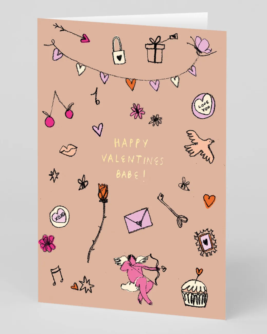 Personalised Happy Valentine's Day Babe Card | Ohh Deer