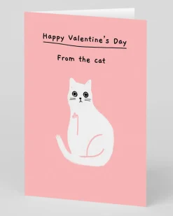 Personalised Happy Valentine's Day from the Cat Card | Ohh Deer