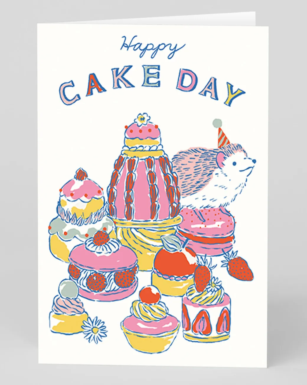 Personalised Hedgehog and Cake Greeting Card | Ohh Deer