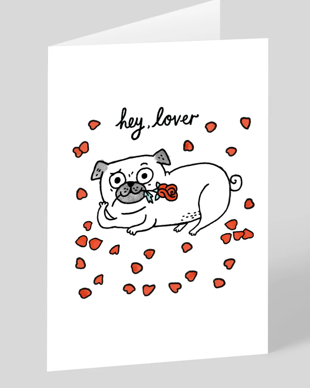 Personalised Hey Lover Greeting Card | Ohh Deer