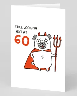 Personalised Hot At 60 Birthday Card | Just £3.50 | Ohh Deer