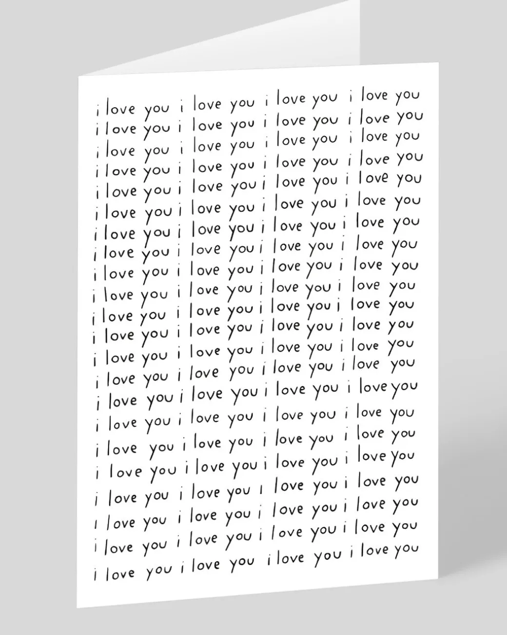 Personalised I Love You Repeat Greeting Card | Ohh Deer