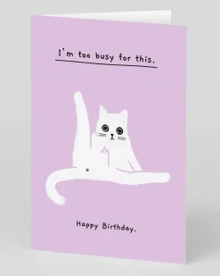 Personalised I'm too busy for this Birthday Card | Ohh Deer