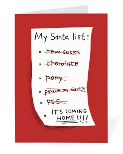 Personalised It's Coming Home Christmas Card | Ohh Deer