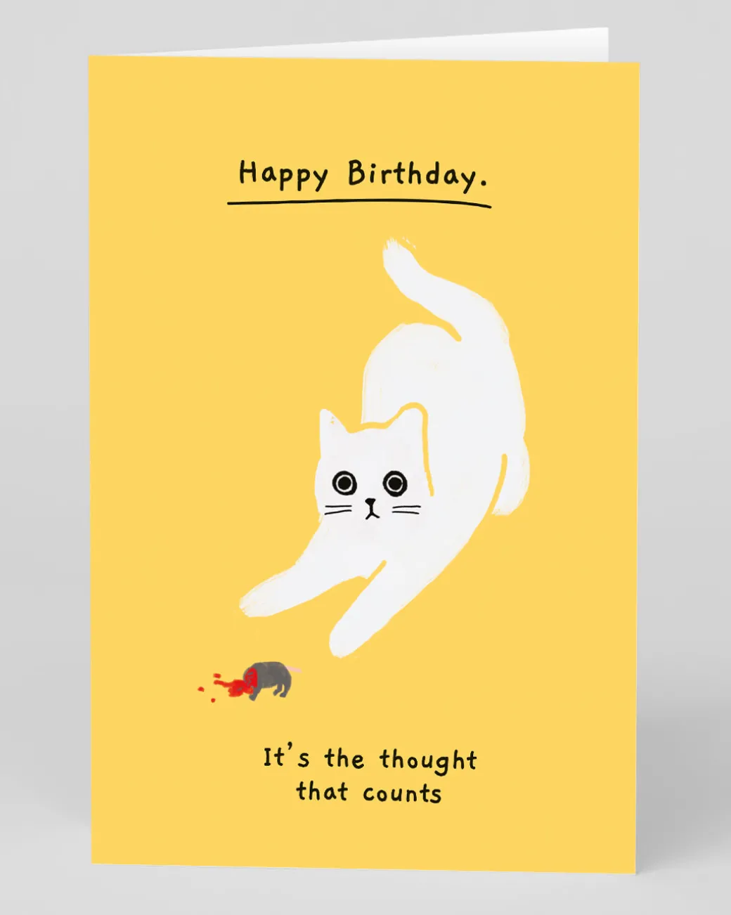 Personalised It's the thought that counts Birthday Card | Ohh Deer