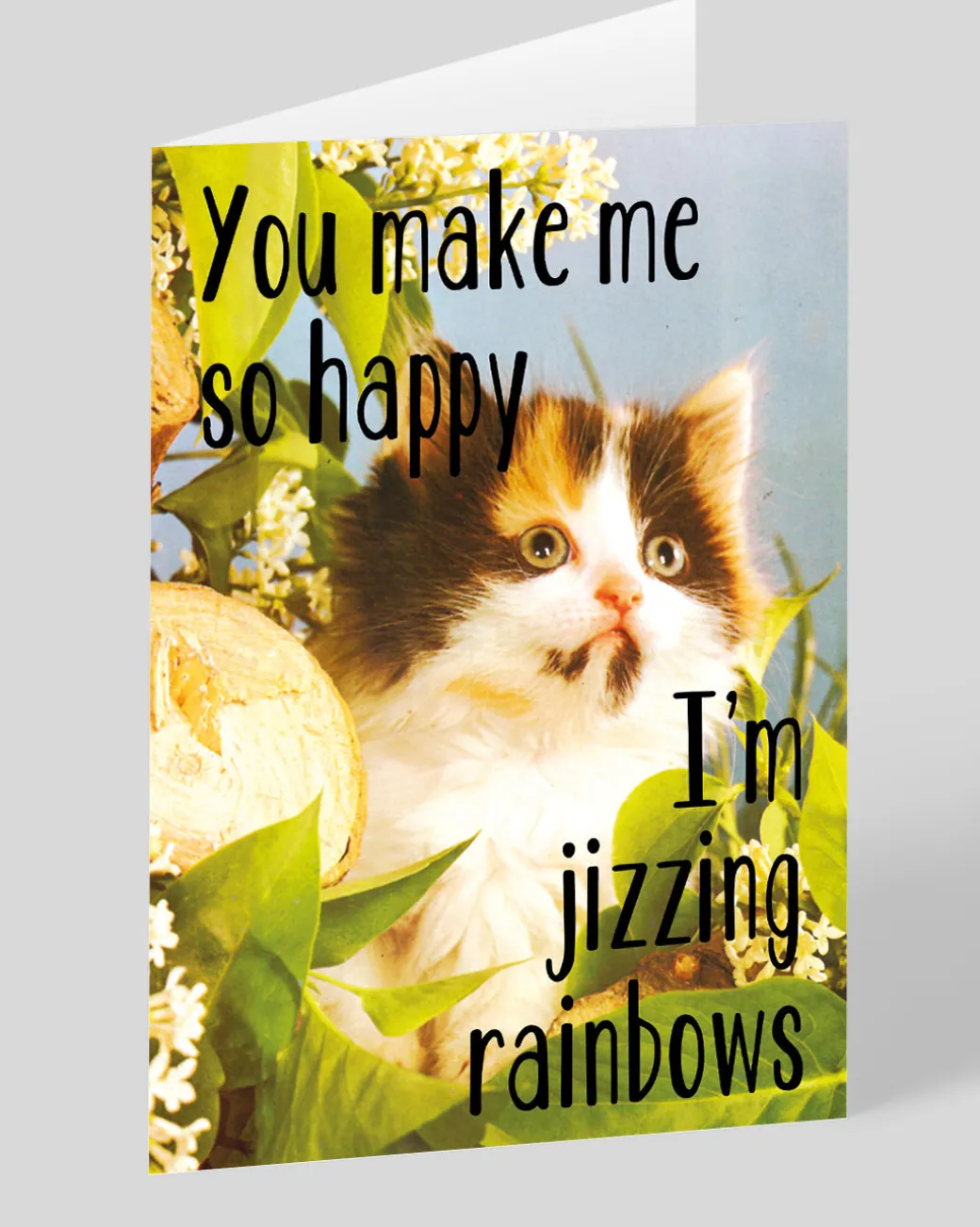 Personalised Jizzing Rainbows Greeting Card | Ohh Deer