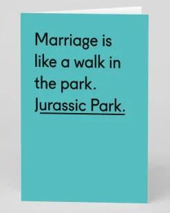 Personalised Jurassic Park Wedding Card | Ohh Deer