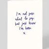 Personalised Just Know I'm Here Greeting Card | Ohh Deer