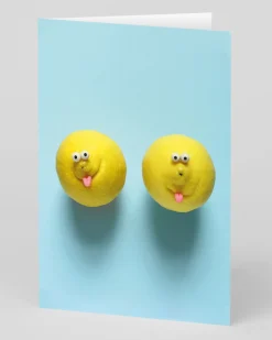 Personalised Lemon Faces Greeting Card | Ohh Deer