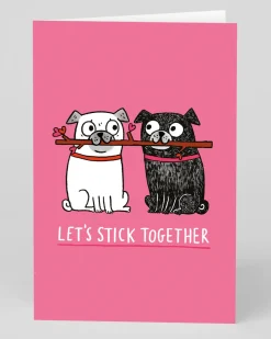 Personalised Let's Stick Together Greeting Card | Ohh Deer