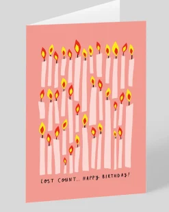 Personalised Lost Count Candles Birthday Card | Ohh Deer