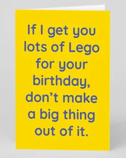 Personalised Lots of Lego Joke Birthday Card | Ohh Deer
