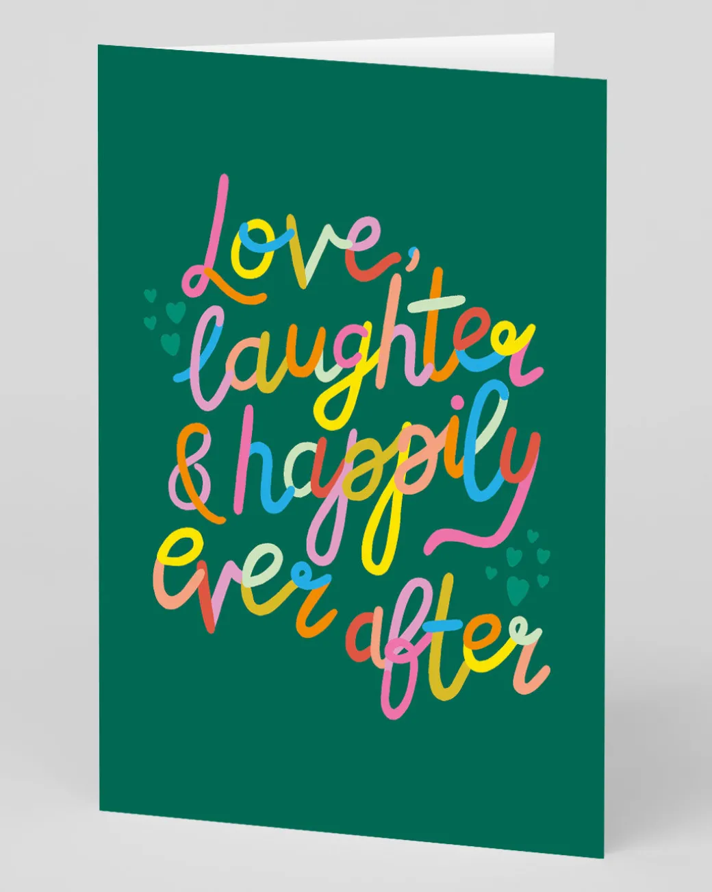 Personalised Love, Laughter & Happily Ever After Greeting Card | Ohh Deer