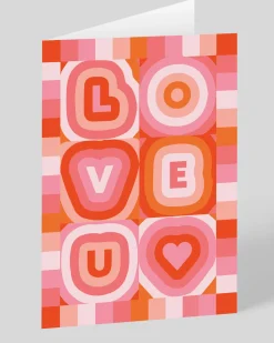 Personalised Love U 70s Greeting Card | Ohh Deer
