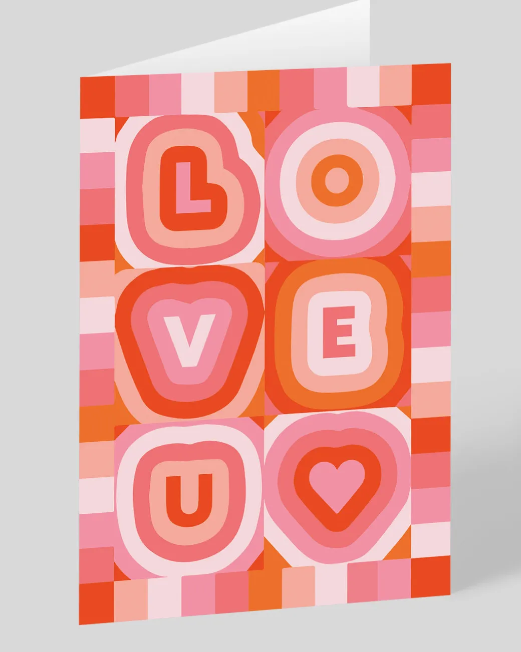 Personalised Love U 70s Greeting Card | Ohh Deer