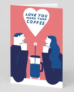 Personalised Love You More Than Coffee Card | Ohh Deer