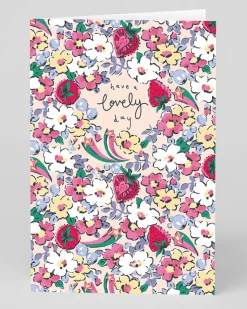 Personalised Lovely Day Self Care Ditsy Greeting Card | Ohh Deer