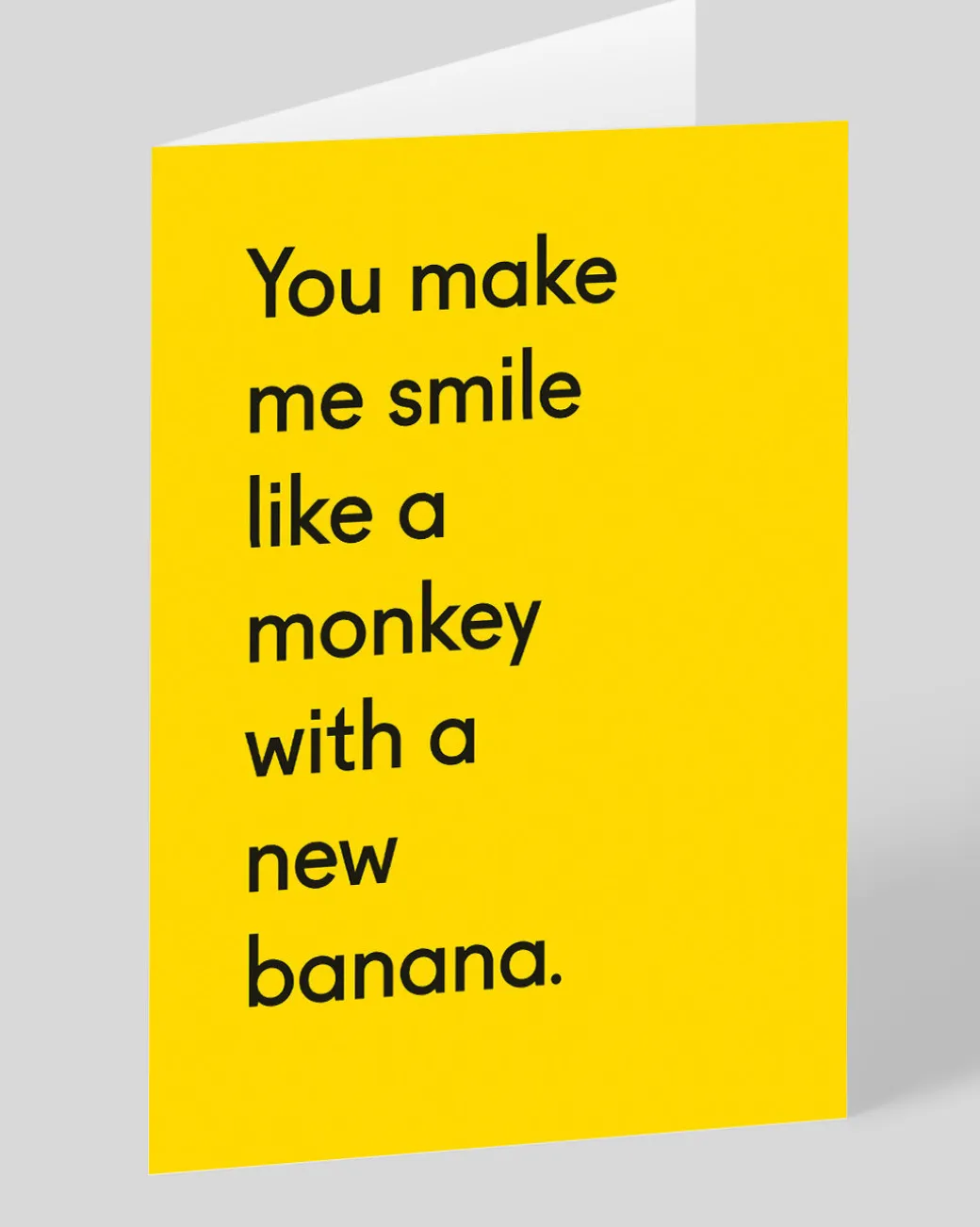 Personalised Monkey With a New Banana Greeting Card | Ohh Deer