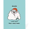Personalised Mum Stay Cosy Pug Christmas Card | Ohh Deer