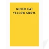 Personalised Never Eat Yellow Snow Christmas Card | Ohh Deer