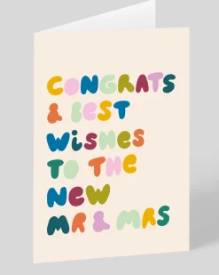 Personalised New Mr & Mrs Wedding Card | Ohh Deer
