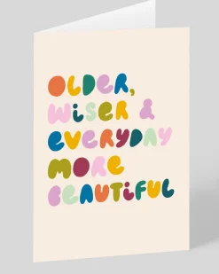 Personalised Older, Wiser & Everyday More Beautiful Greeting Card | Ohh Deer