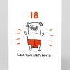Personalised Party Pants 18th Birthday Card | Ohh Deer