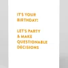 Personalised Questionable Decisions Birthday Card | Ohh Deer