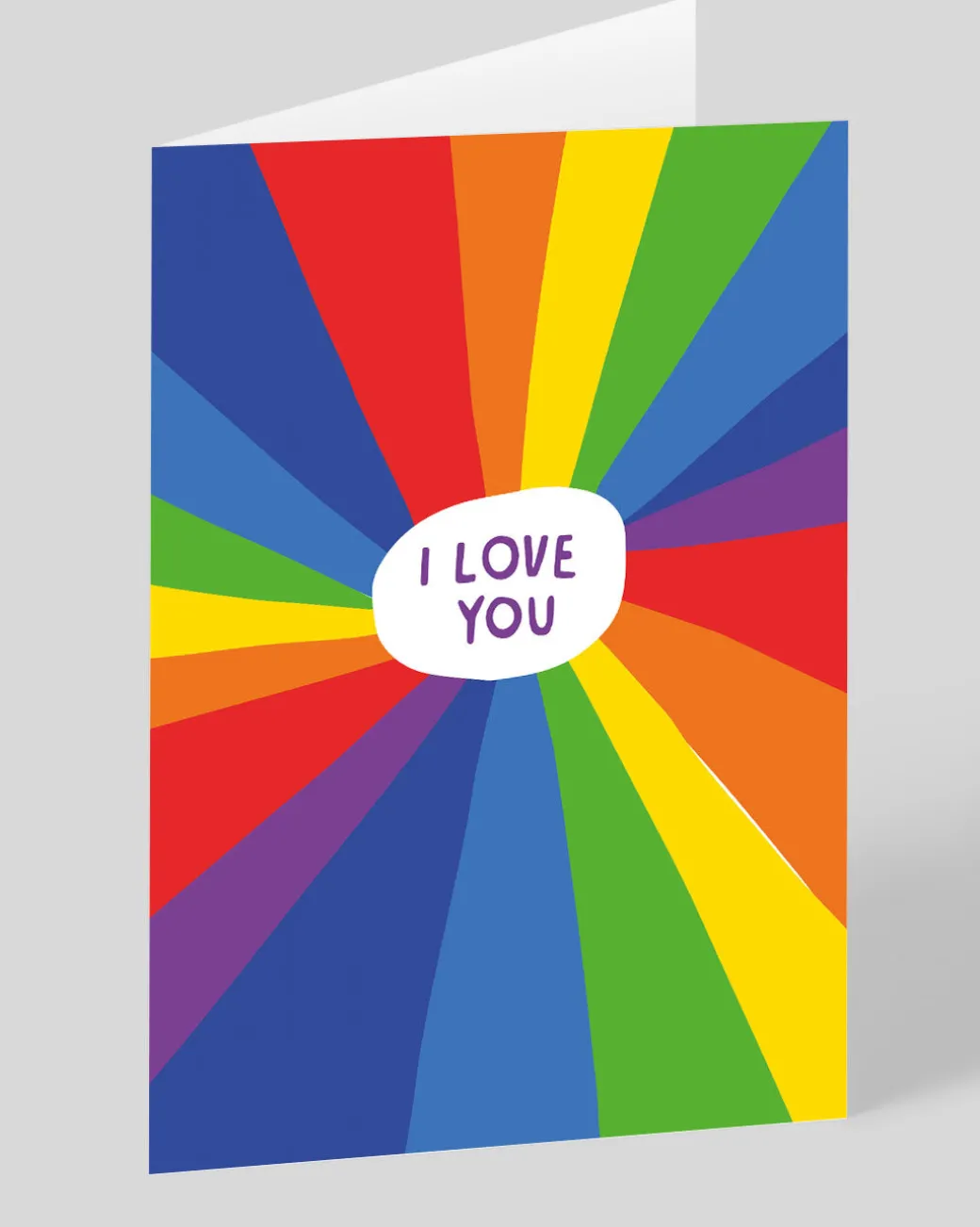 Personalised Rainbow I Love You Greeting Card | Ohh Deer