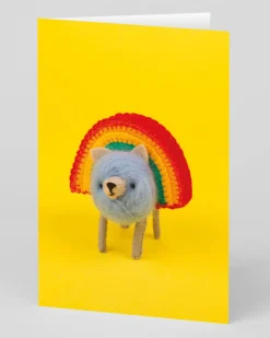 Personalised Rainbow Pomeranian Greeting Card | Ohh Deer