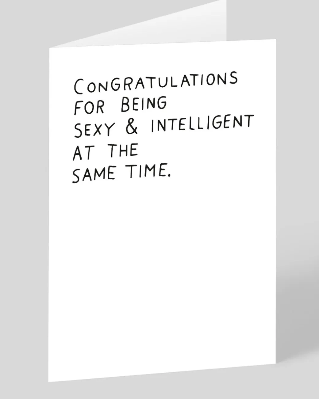 Personalised Sexy & Intelligent At The Same Time Greeting Card | Ohh Deer