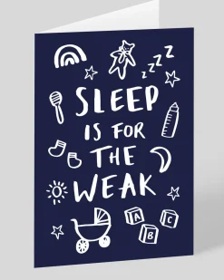 Personalised Sleep is for the Weak New Baby Card | Ohh Deer