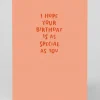 Personalised Special As You Birthday Card | Ohh Deer