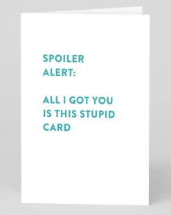 Personalised Spoiler Alert Greeting Card | Ohh Deer