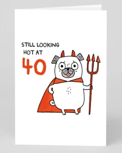 Personalised Still Looking Hot 40th Birthday Card | Ohh Deer