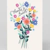 Personalised Thanks A Bunch Flowers Greeting Card | Ohh Deer