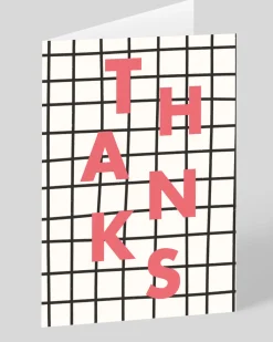 Personalised Thanks Grid Greeting Card | Ohh Deer