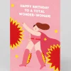 Personalised Total Wonder Woman Birthday Card