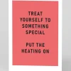 Personalised Treat Yourself Turn Heating On Greeting Card | Ohh Deer
