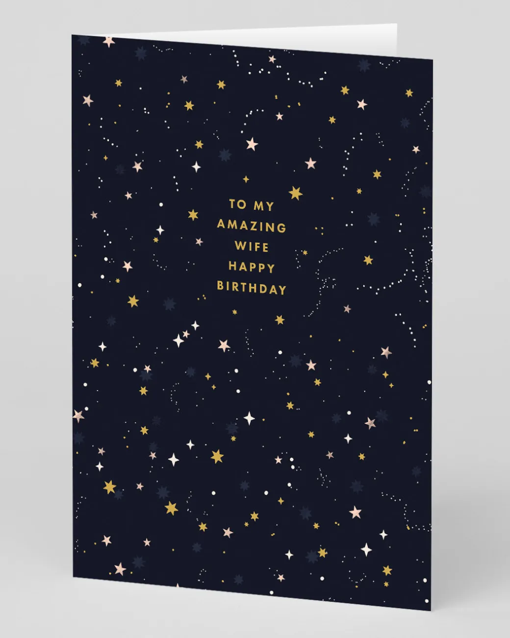 Personalised Wife Star Pattern Birthday Card | Ohh Deer