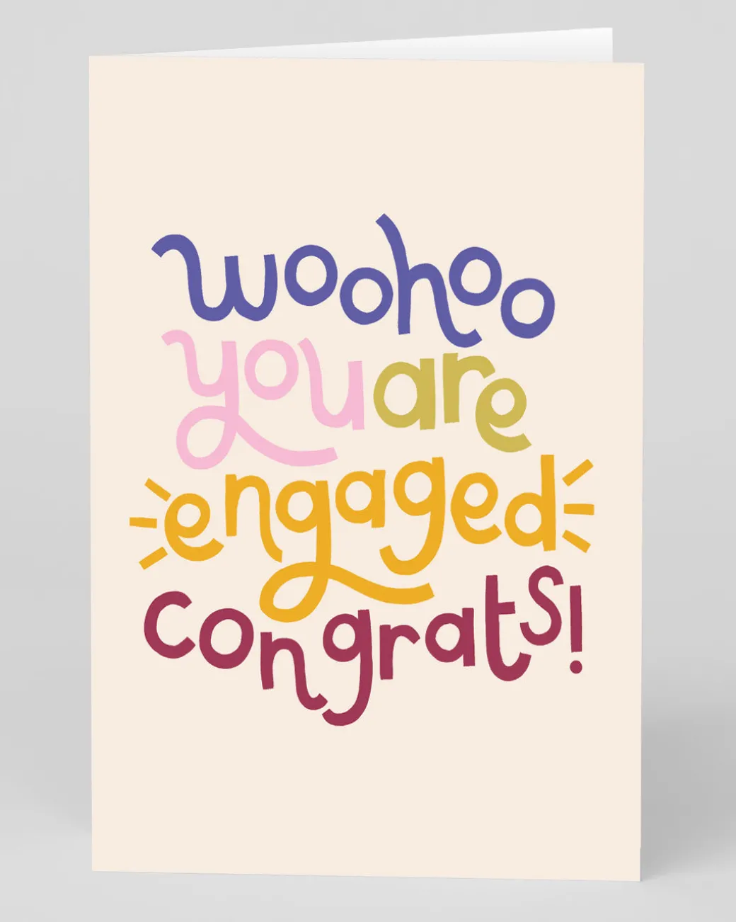 Personalised Woohoo Engagement Card | Ohh Deer