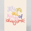 Personalised You Are All Kinds Of Awesome Greeting Card | Ohh Deer