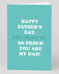 Personalised You Must Be So Proud You Are My Dad Father's Day Card | Ohh Deer