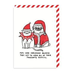 Pets Love Christmas Greeting Card | Ohh Deer