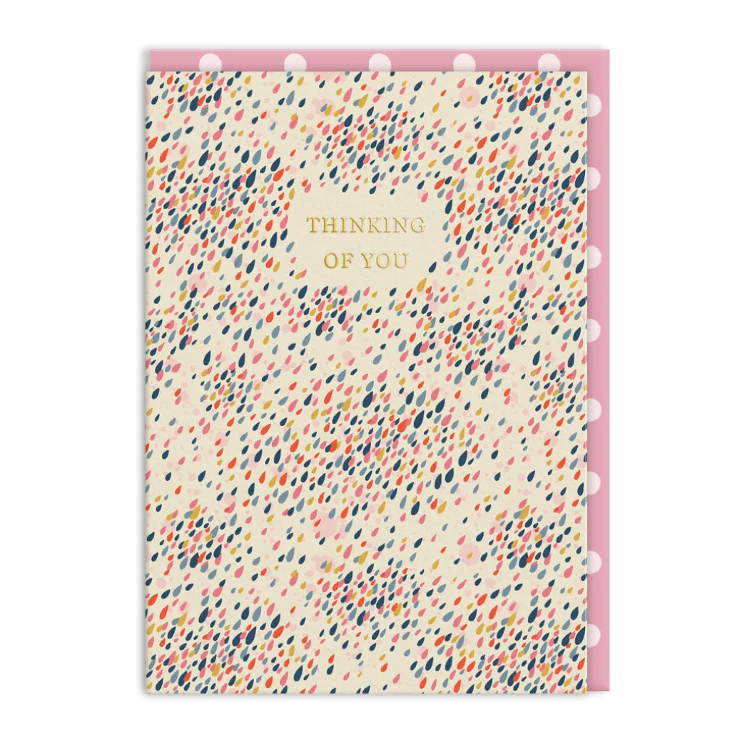 Raindrops Thinking Of You Card