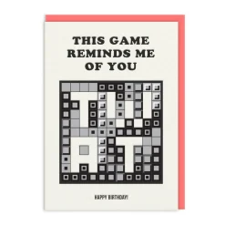 Reminds Me Of You Minesweeper Birthday Card